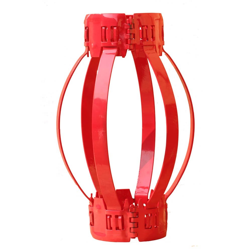 Hinged non-welded bow spring casing centralizer