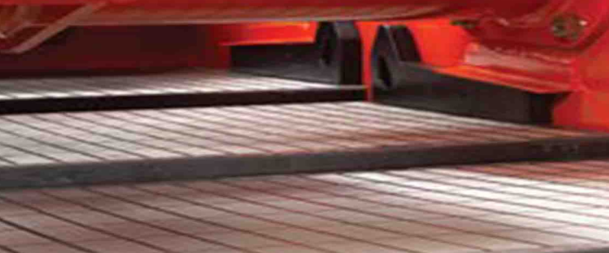 Shaker screens installed on a shale shaker deck