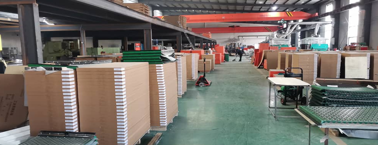 Marshall shaker screen stock in the manufacturing warehouse
